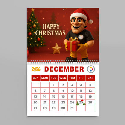 Premium NFL X PIT 2026 Wall Calendar NDT NHM