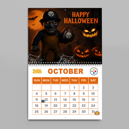 Premium NFL X PIT 2026 Wall Calendar NDT NHM