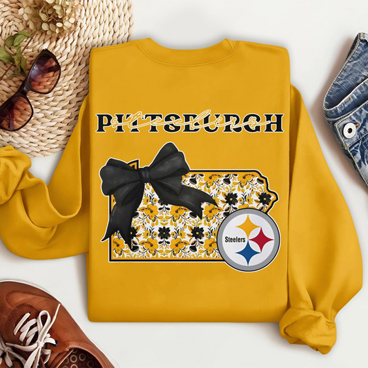 Premium NFL x PIT Cozy State Bow Sweatshirt TUANND TANTD