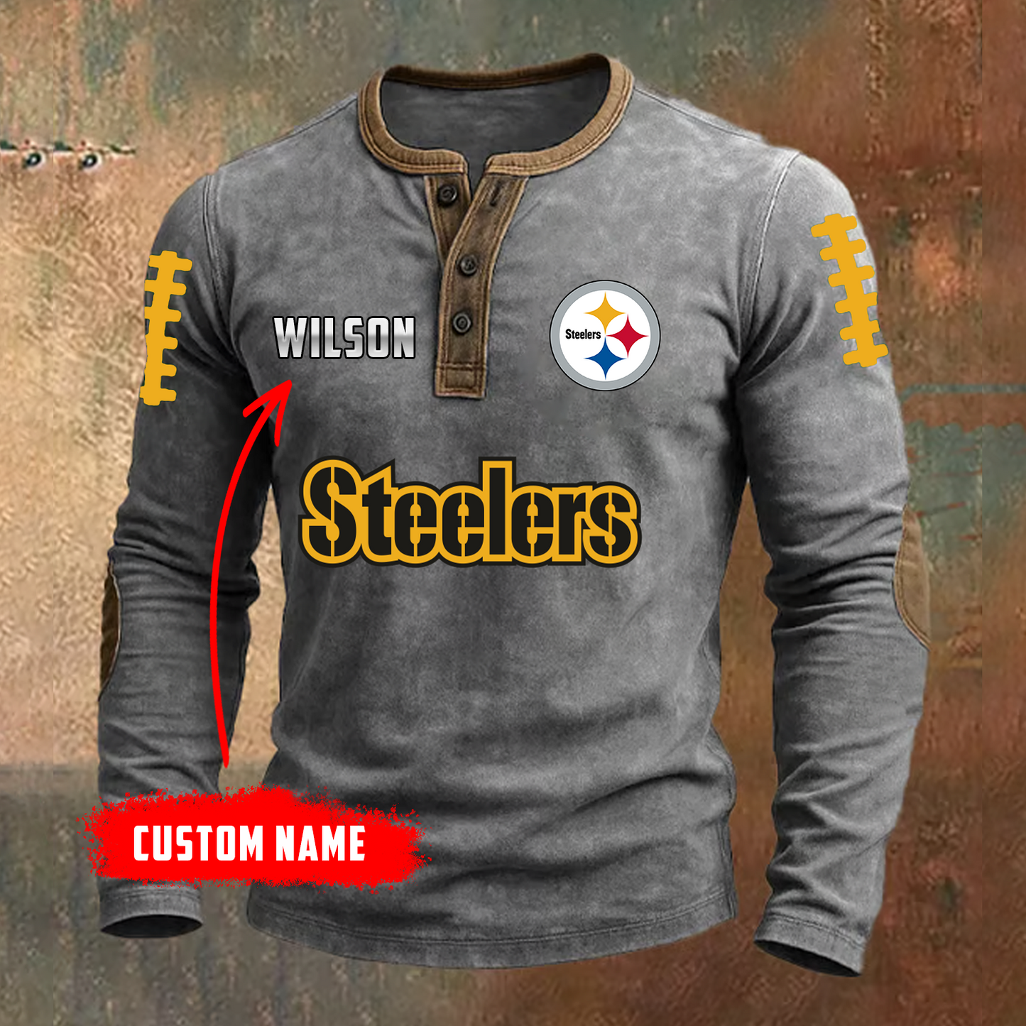 PREMIUM NFL X PIT LONG SLEEVE SHIRT NDT TDT