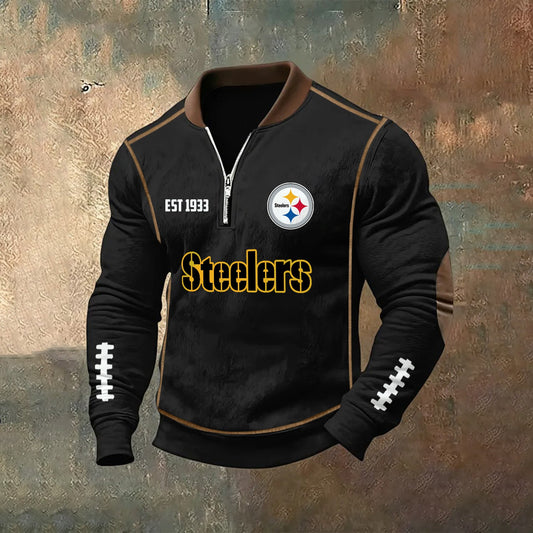 PREMIUM NFL X PIT Zipper Sweatshirt 2025 NDT NHM