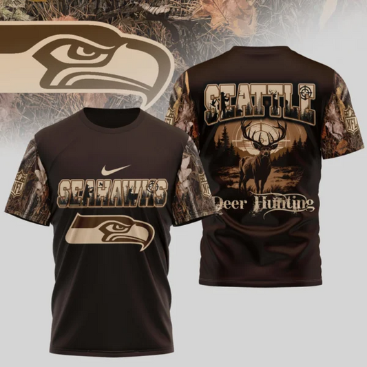 Premium NFL X SEA Deer Hunting 3D Shirt NDT NHM