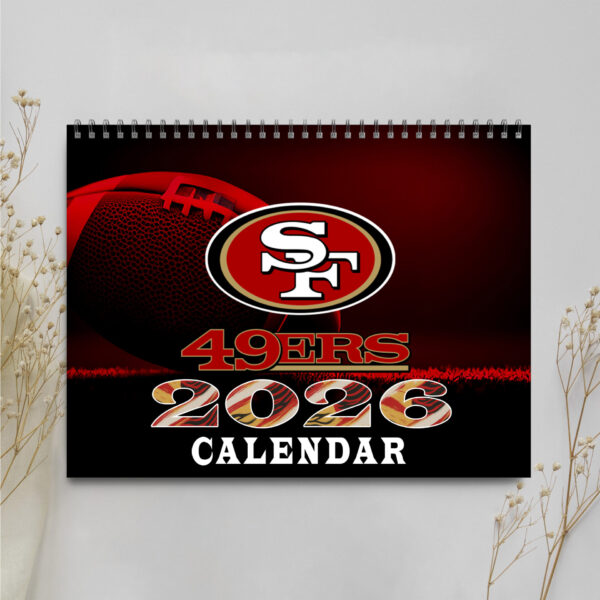 Premium NFL X SF  2026 Wall Calendar NDT NHM