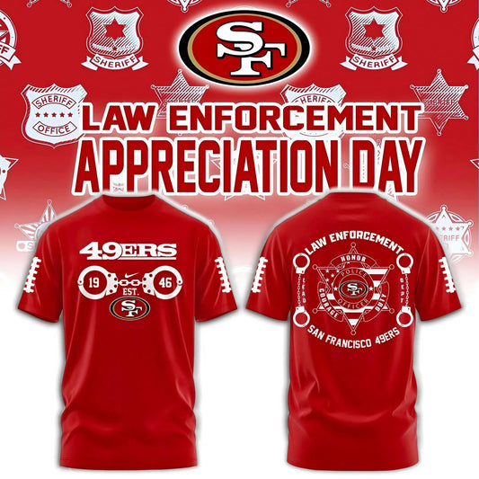 PREMIUM NFL X SF 3D SHIRT Law Enforcement 2025 NDT NHM