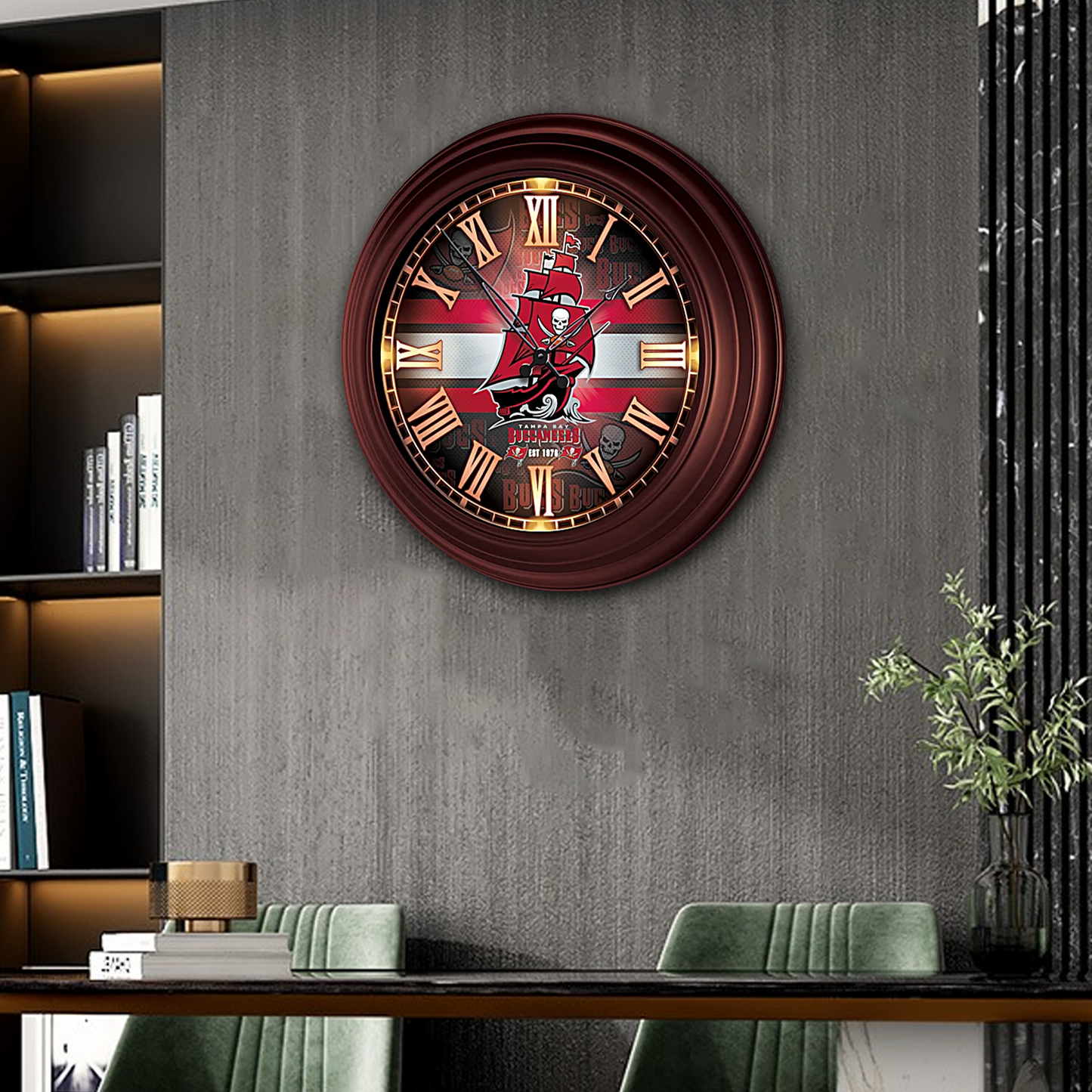 PREMIUM NFL x TB ATOMIC WALL CLOCK NDT TDT