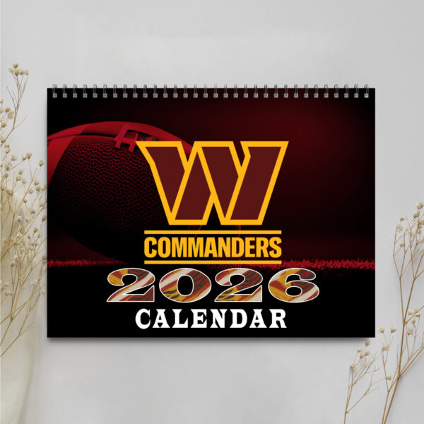 Premium NFL X WAS   2026 Wall Calendar NDT NHM