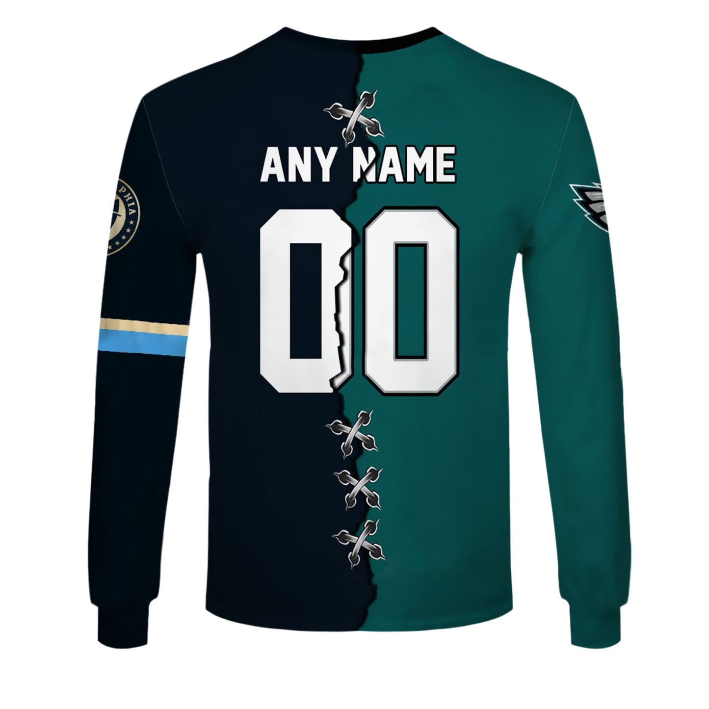 PREMIUM Philadelphia Union X Philadelphia Eagles (MLS x NFL) LONG SLEEVE SHIRT NDT NHM