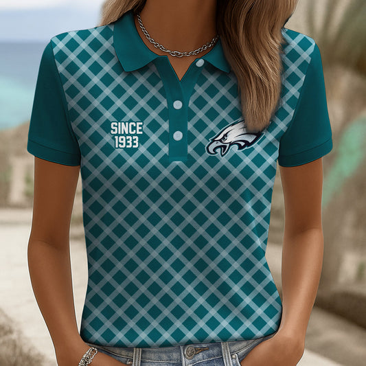 Premium PLE Checkered Women Polo Shirt V2 NMD NHM