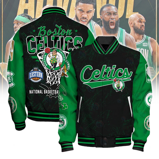 Boston Celtics National Basketball Asscociation Varsity Jacket V7