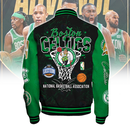Boston Celtics National Basketball Asscociation Varsity Jacket V7