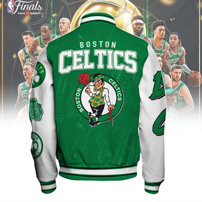 Boston Celtics Team Logo NBA 2024 AOP Varsity Jacket V3