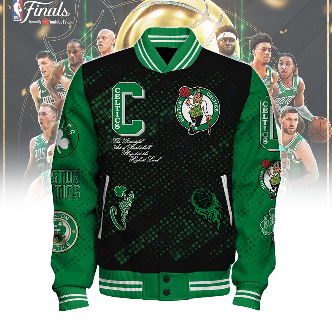 Boston Celtics National Basketball Asscociation Varsity Jacket V1