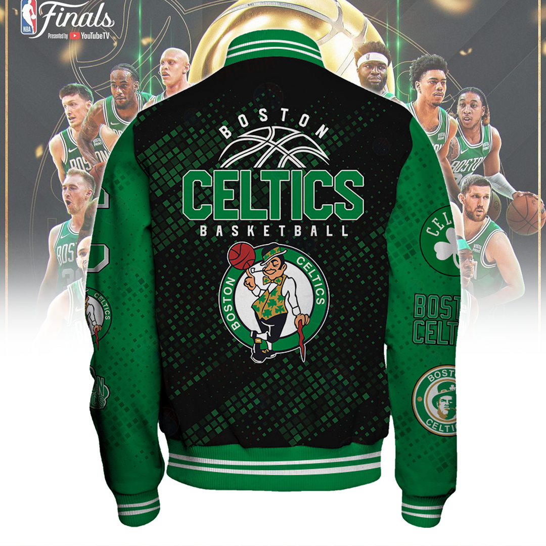 Boston Celtics National Basketball Asscociation Varsity Jacket V1