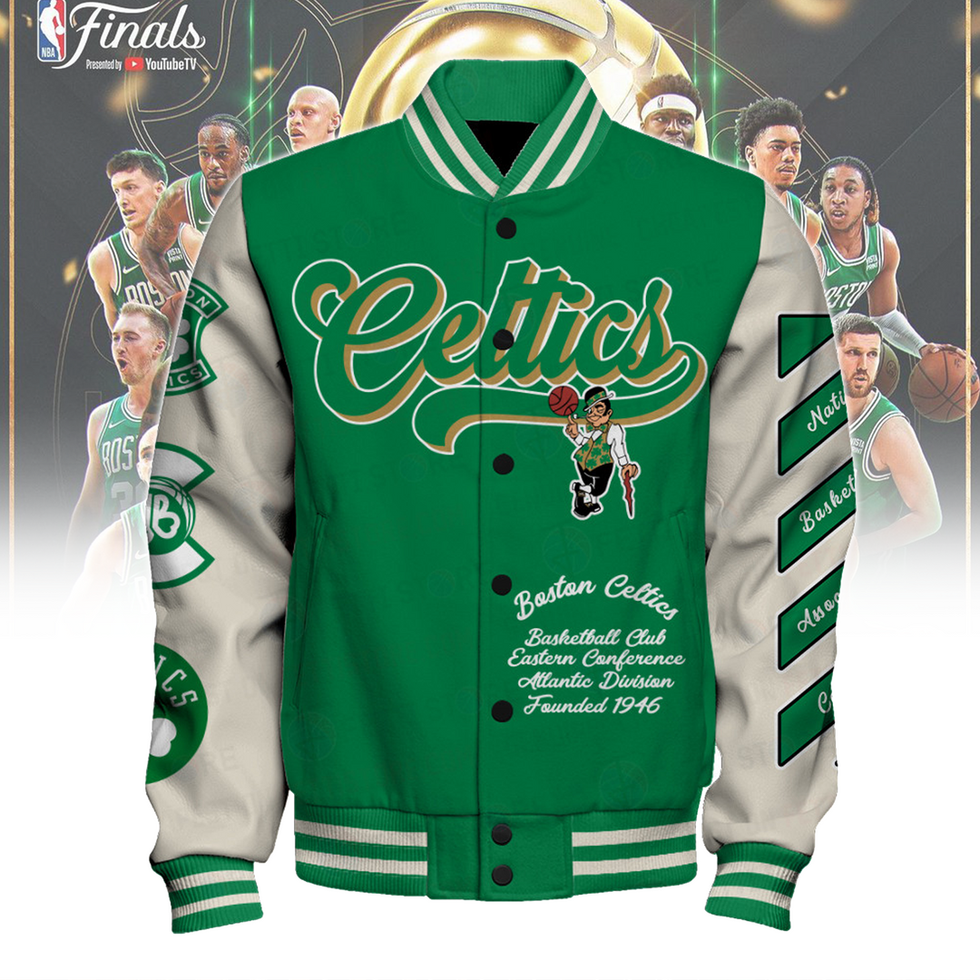 Boston Celtics National Basketball Asscociation Varsity Jacket V4