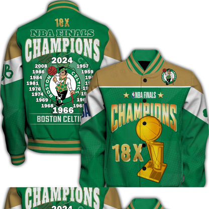 Boston Celtics 18x Champions Varsity Jacket
