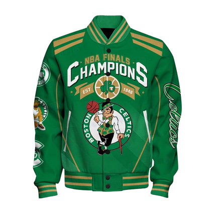 NBA Boston Celtics Final Champions 18 Time Varsity Jacket