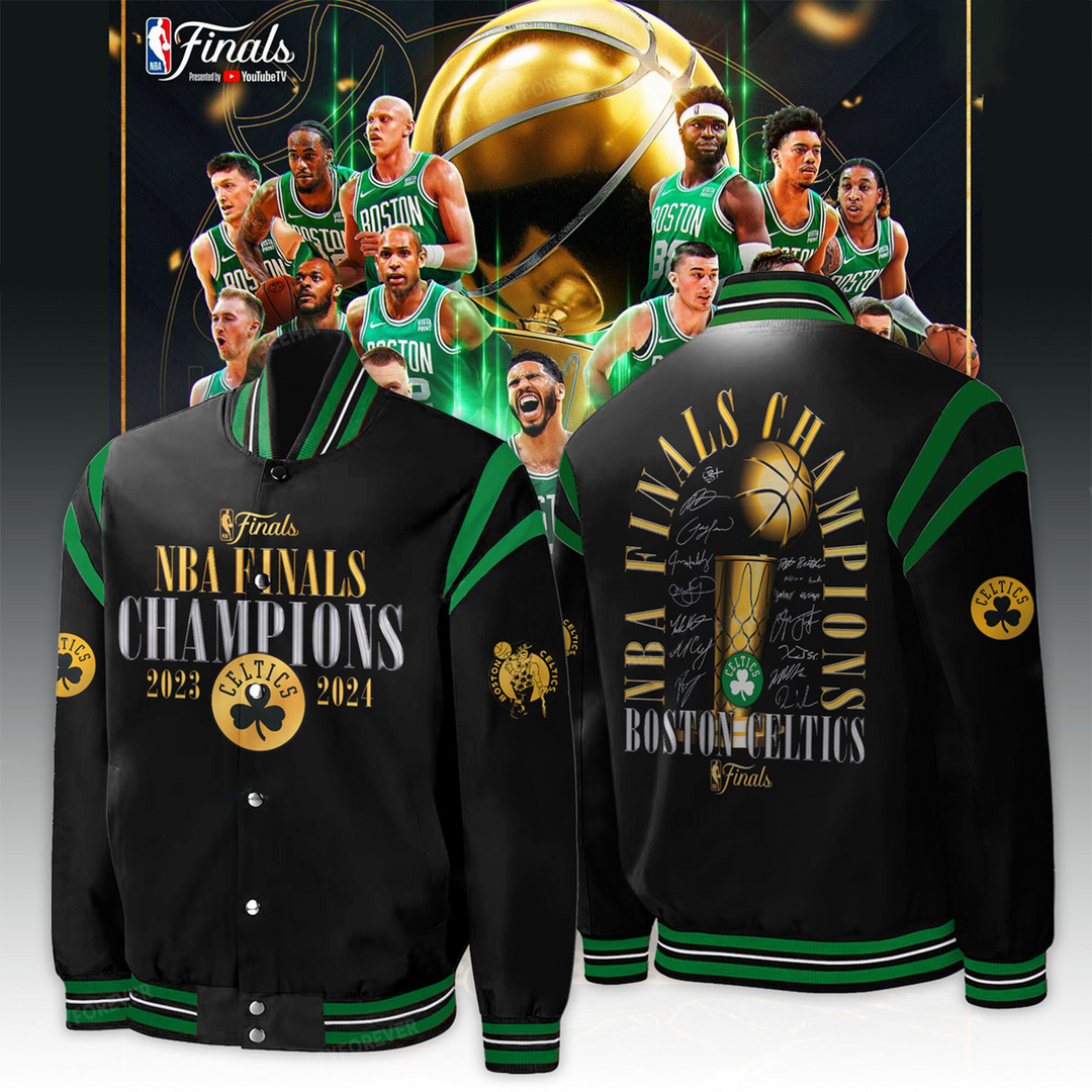 Boston Celtics 2024 NBA Finals Champions VARSITY JACKET V6