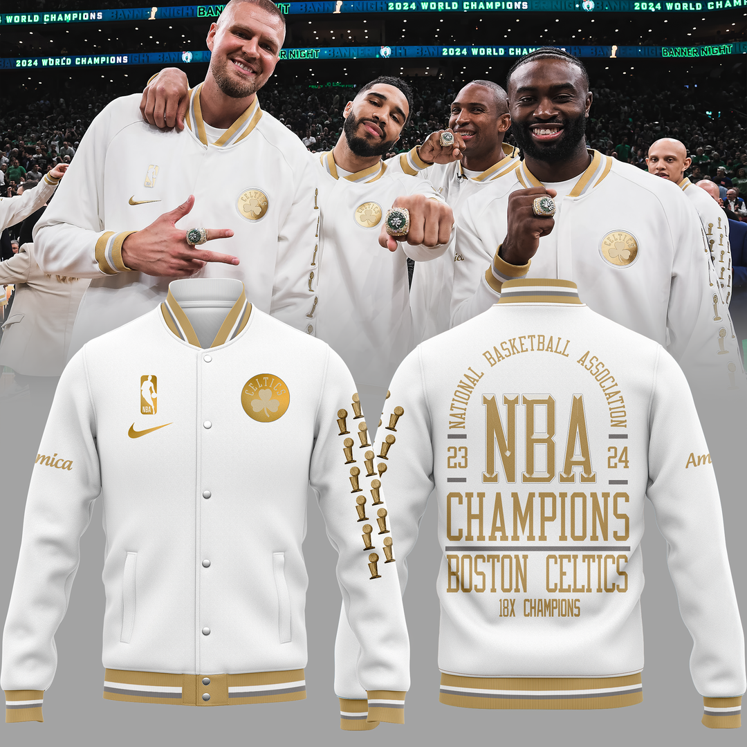 Boston Celtics 18X Champions Varsity Jacket
