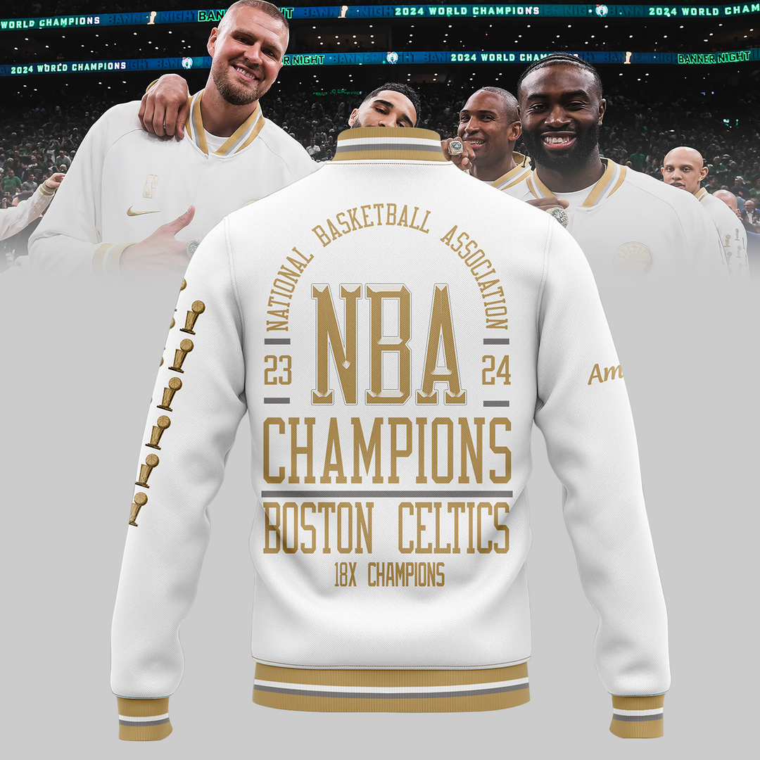 Boston Celtics 18X Champions Varsity Jacket