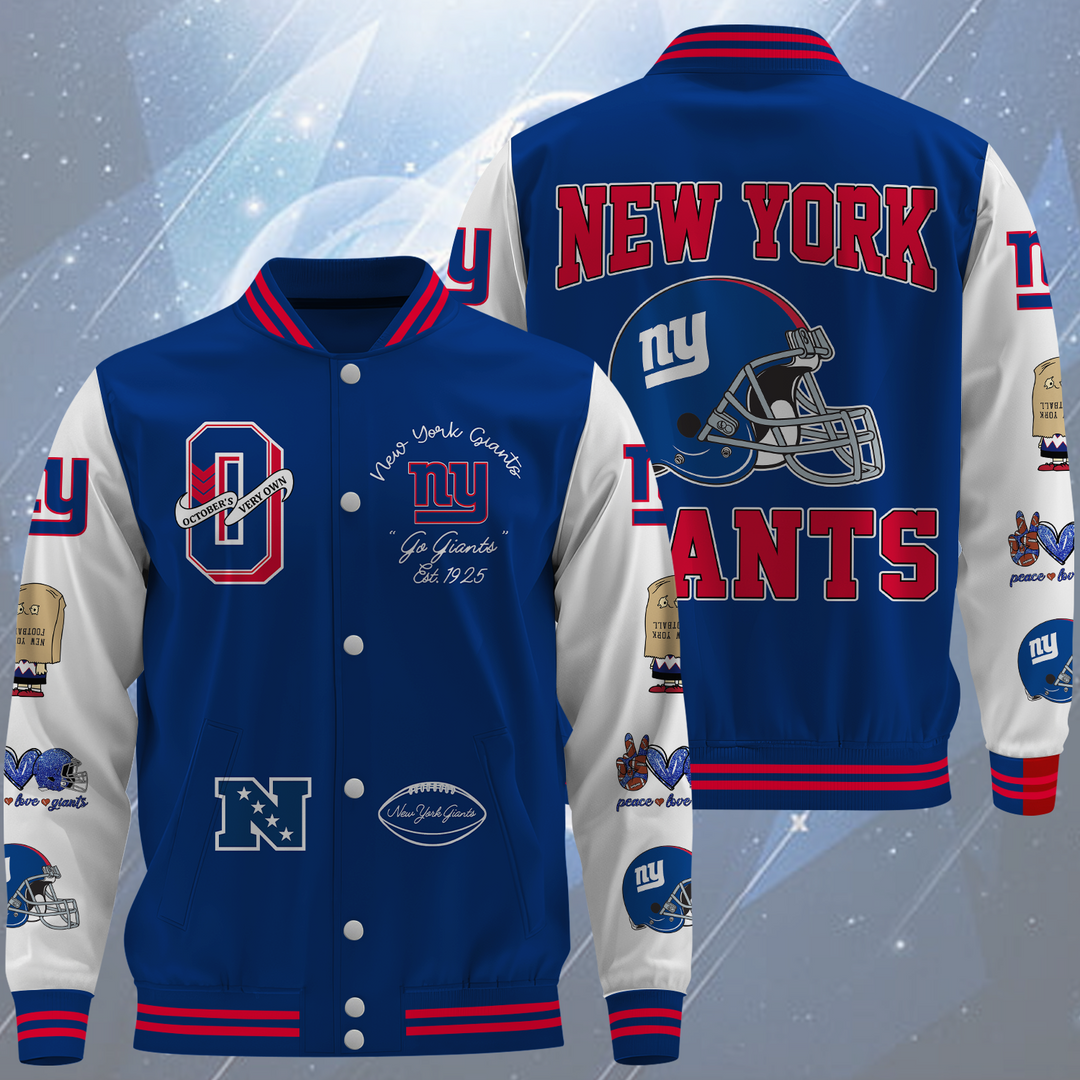NFL New York Giants OVO Premium Varsity Jacket