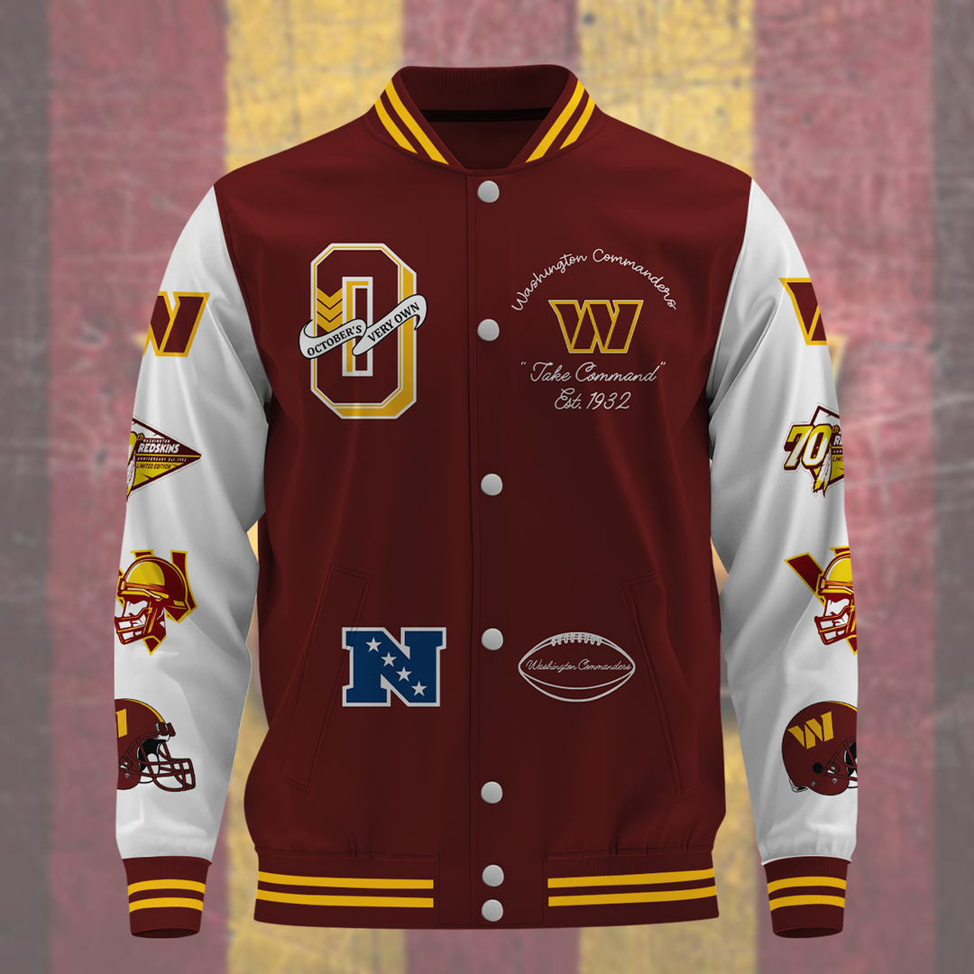 NFL Washington Commanders OVO Premium Varsity Jacket