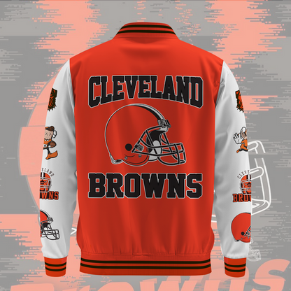 NFL Cleveland Browns OVO Premium Varsity Jacket