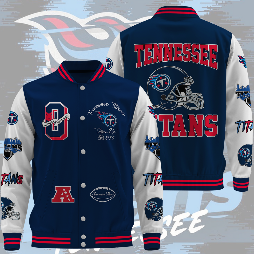 NFL Tennessee Titans OVO Premium Varsity Jacket