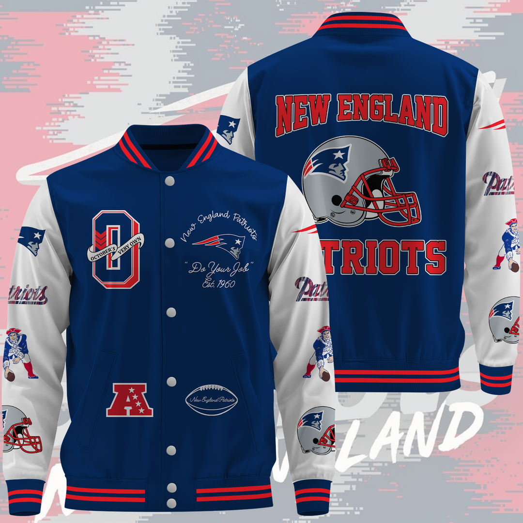 NFL New England Patriots OVO Premium Varsity Jacket