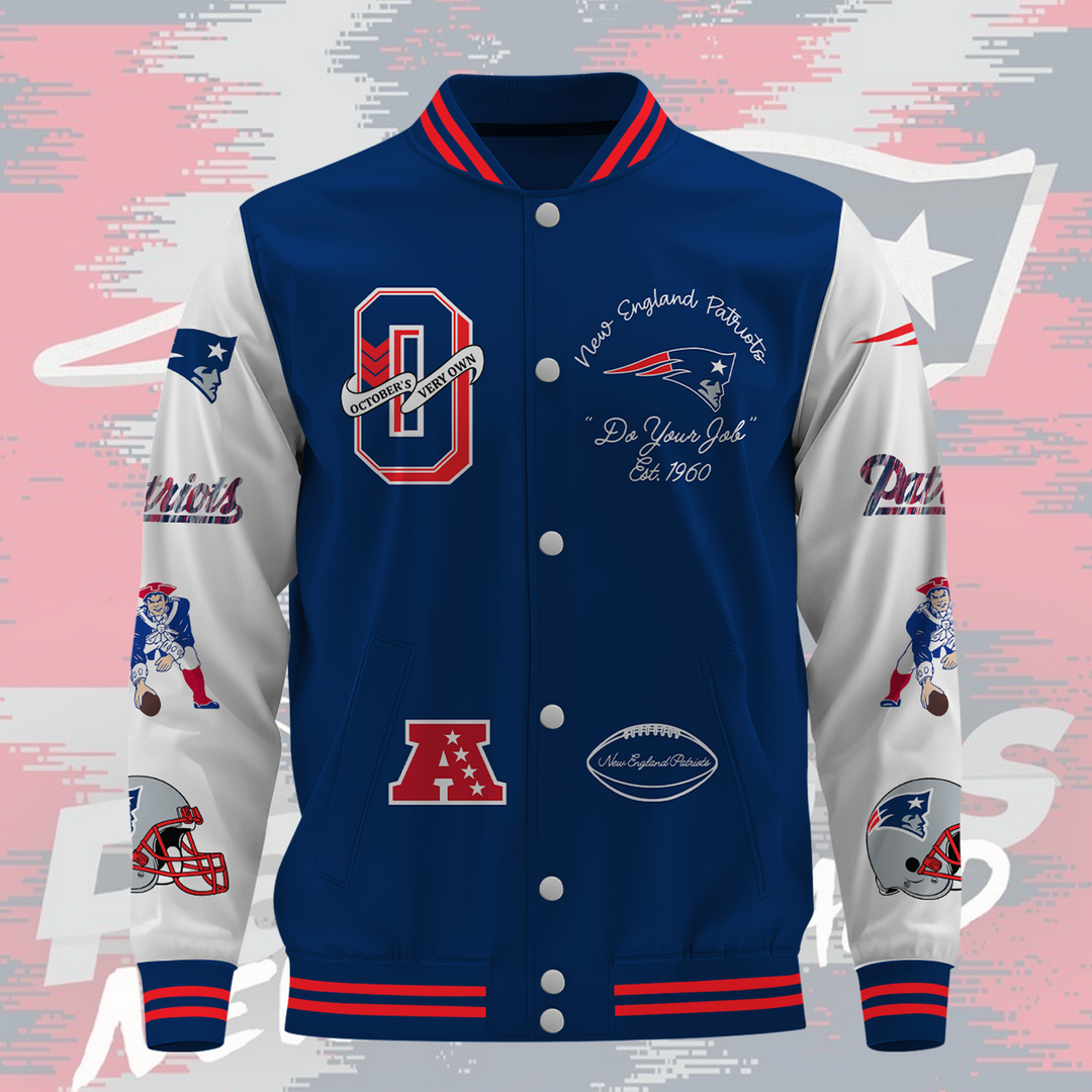 NFL New England Patriots OVO Premium Varsity Jacket