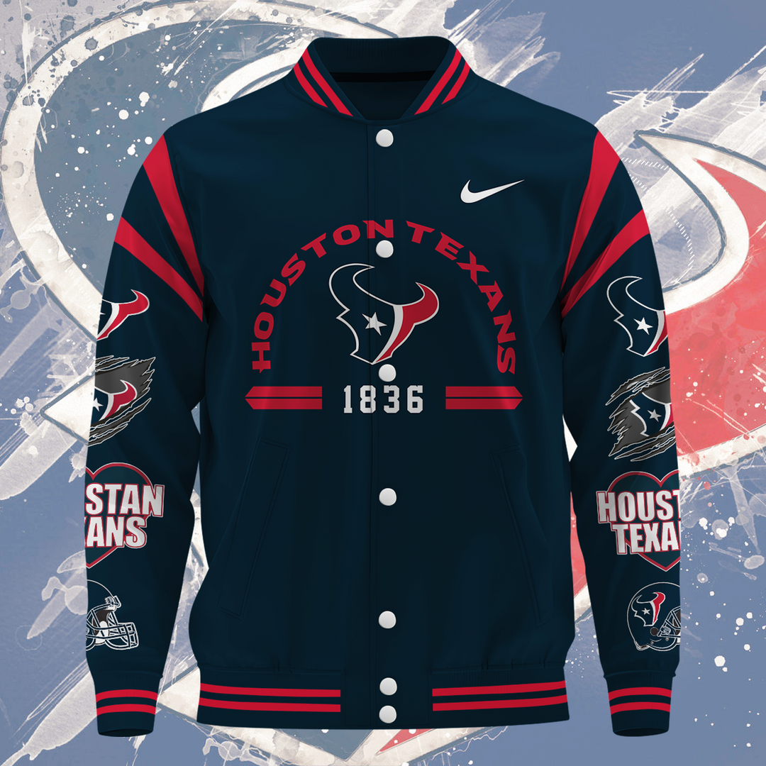NFL Houston Texans Premium Varsity Jacket V1