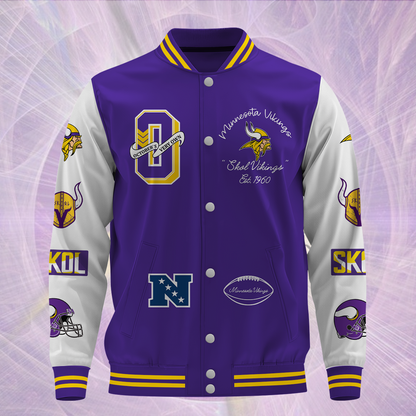 NFL Minnesota Vikings OVO Premium Varsity Jacket