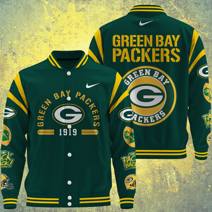NFL Green Bay Packers Premium Varsity Jacket V1