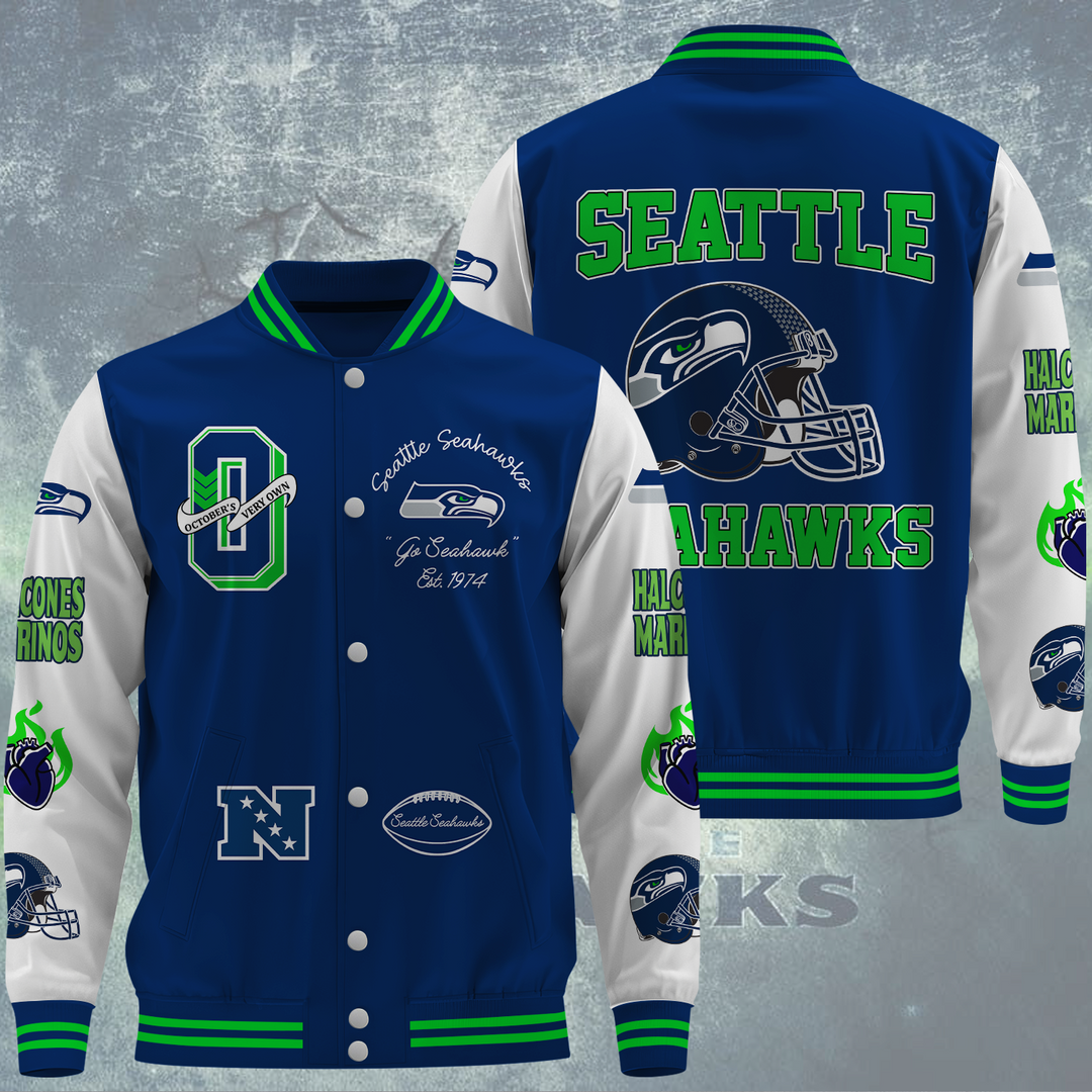 NFL Seattle Seahawks OVO Premium Varsity Jacket
