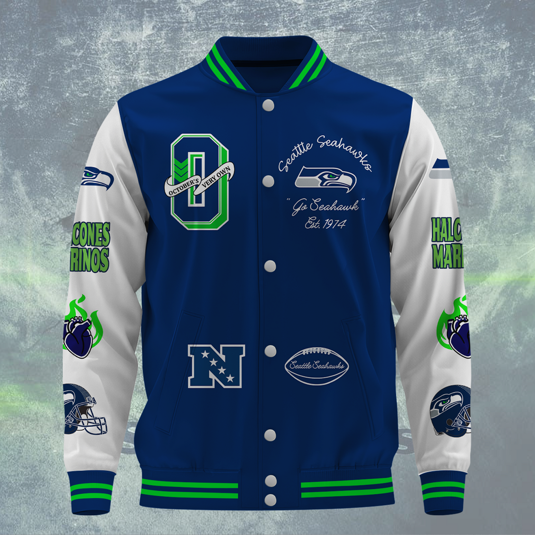 NFL Seattle Seahawks OVO Premium Varsity Jacket