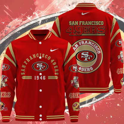NFL San Francisco 49ers Premium Varsity Jacket V1
