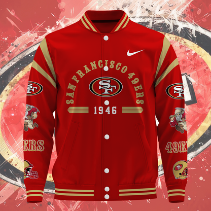 NFL San Francisco 49ers Premium Varsity Jacket V1