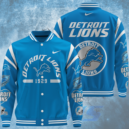 NFL Detroit Lions Premium Varsity Jacket V1