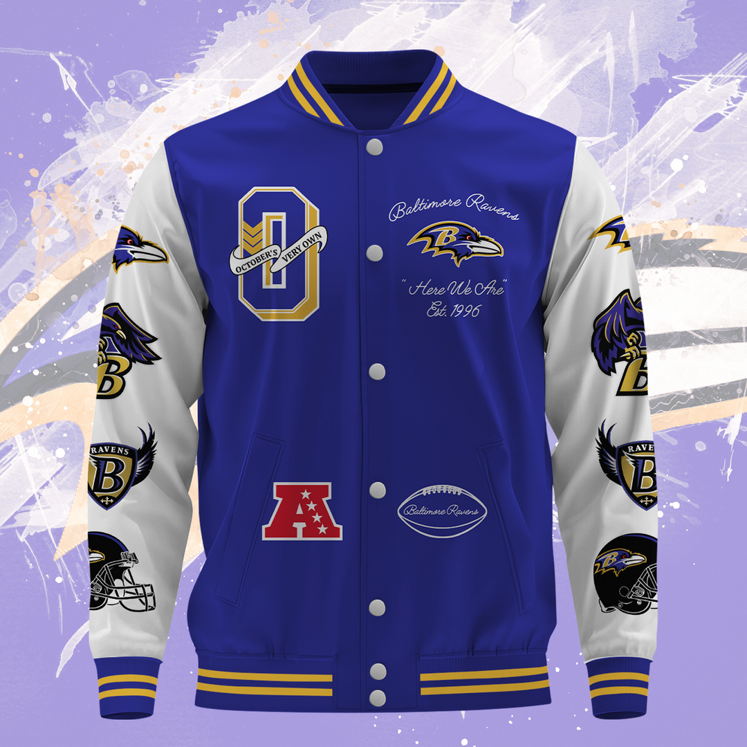 NFL Baltimore Ravens OVO Premium Varsity Jacket