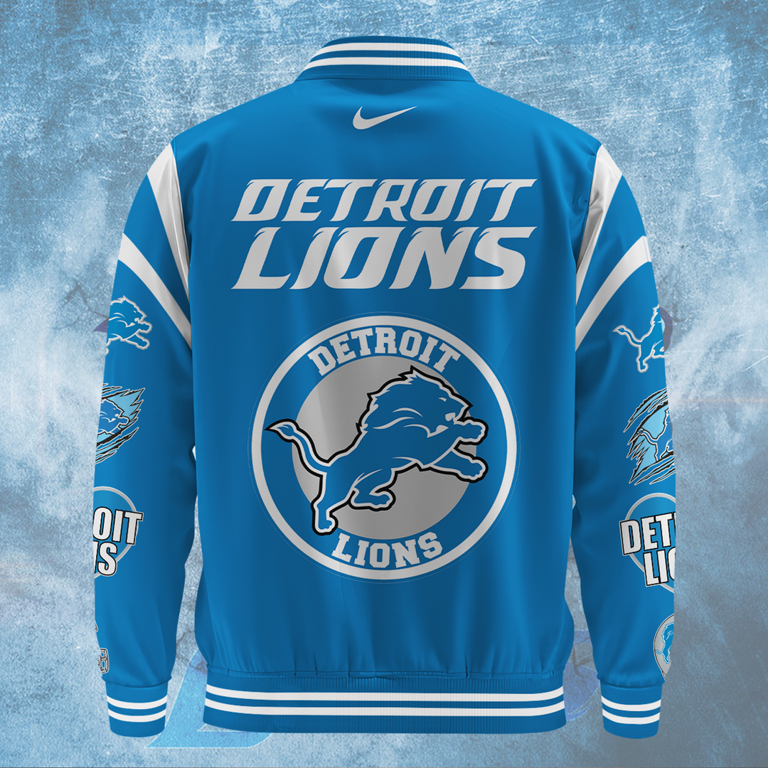 NFL Detroit Lions Premium Varsity Jacket V1