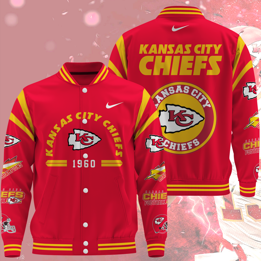 NFL Kansas City Chiefs Premium Varsity Jacket V1