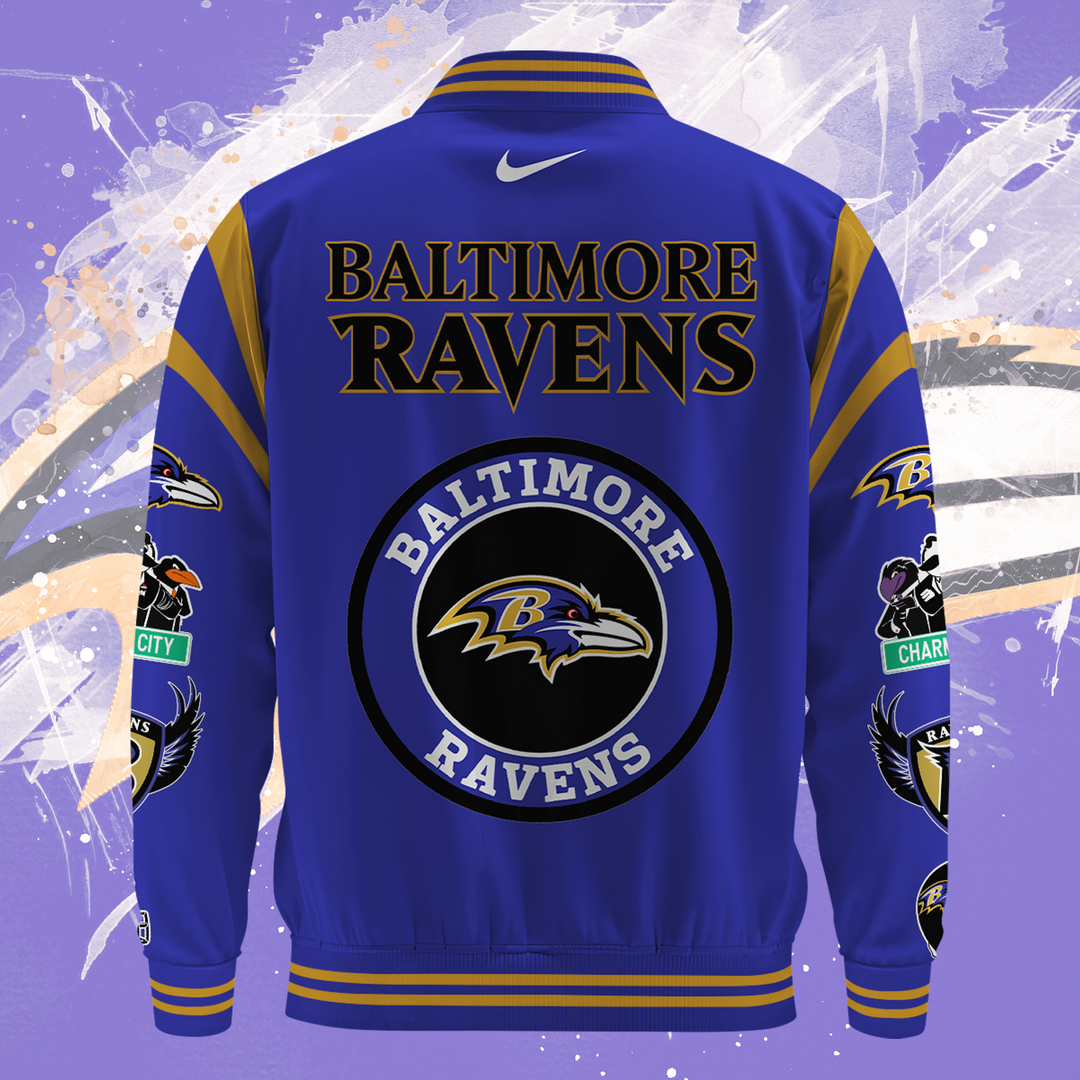 NFL Baltimore Ravens Premium Varsity Jacket V1