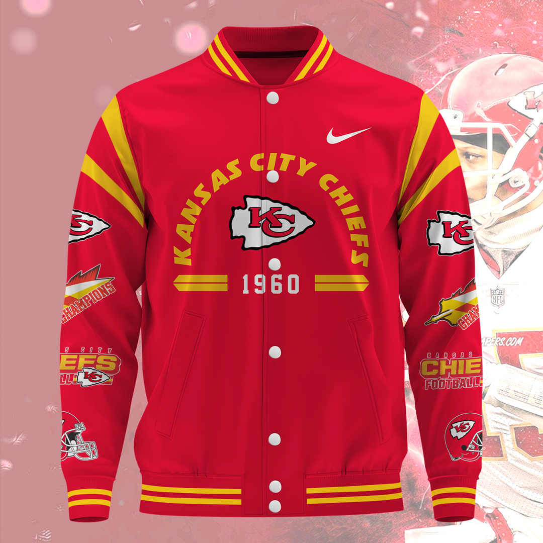 NFL Kansas City Chiefs Premium Varsity Jacket V1
