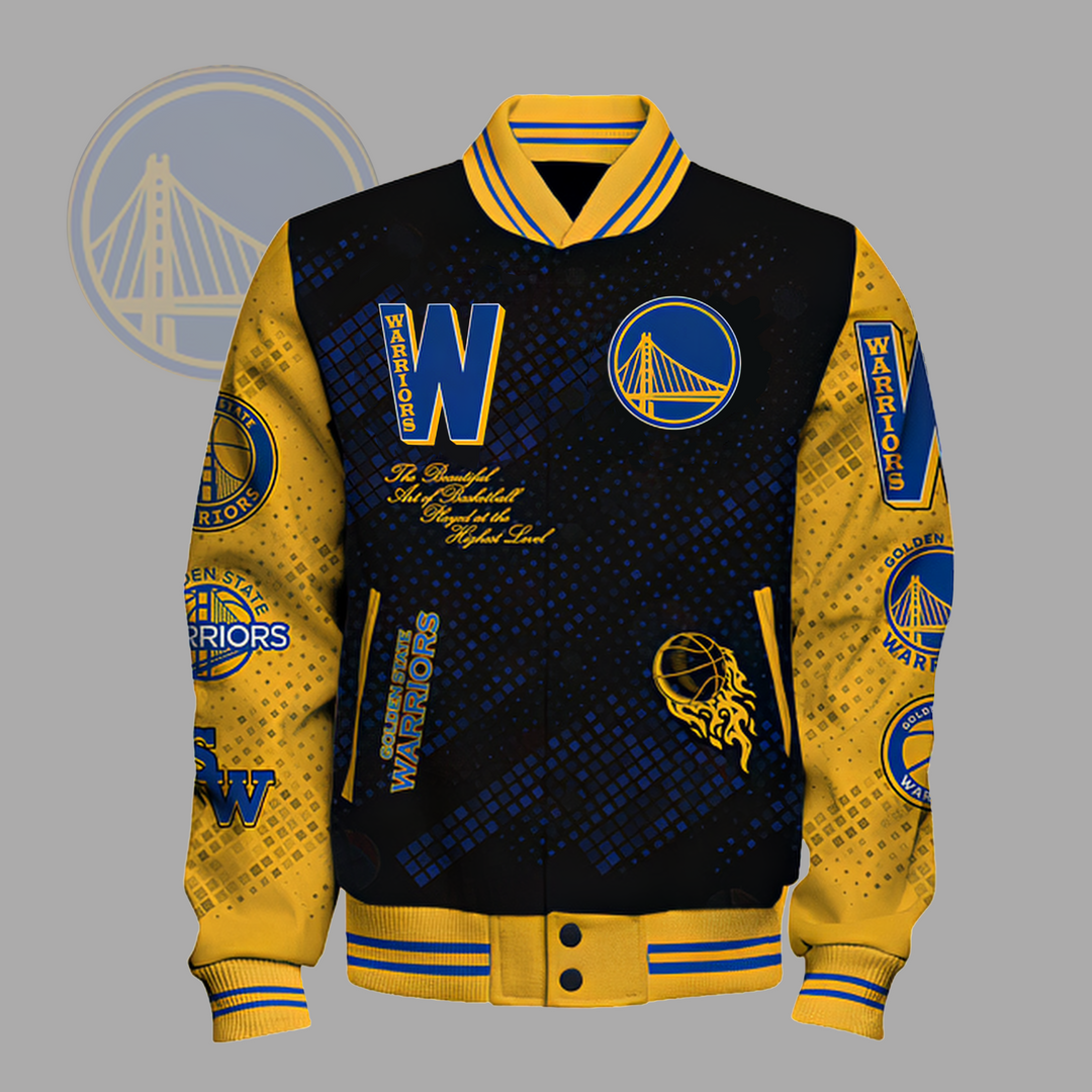 NBA Golden State Warriors Stephen Curry Night Night V2 Varsity Jacket