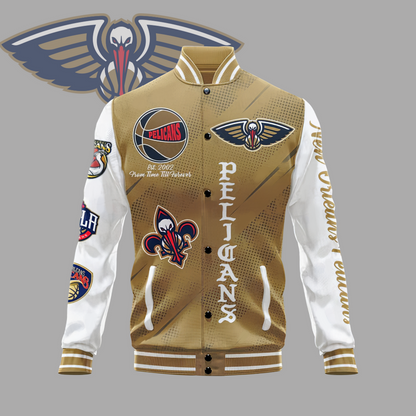 NBA New Orleans Pelicans Varsity Jacket V2