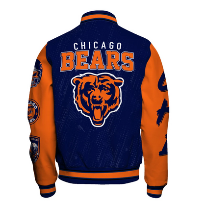 Chicago Bears National Football League Conquer Every Field Unisex Varsity Jacket