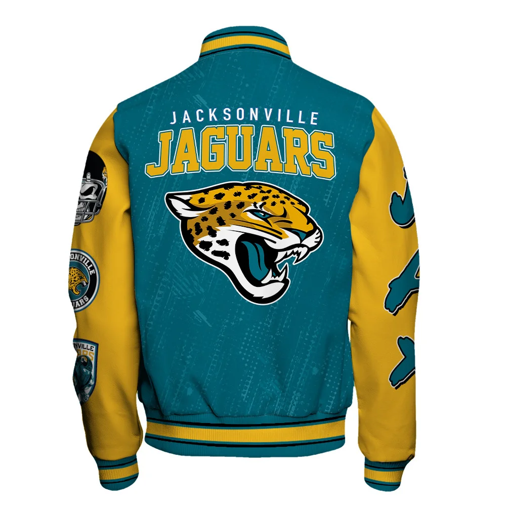Jacksonville Jaguars National Football League Conquer Every Field Unisex Varsity Jacket