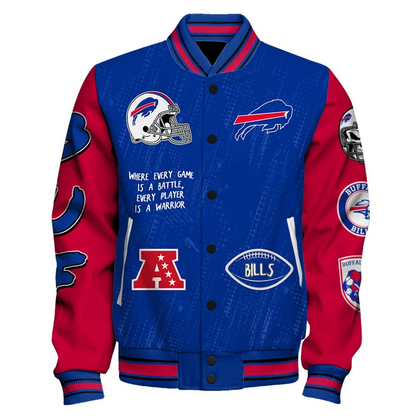 Buffalo Bills National Football League Conquer Every Field Unisex Varsity Jacket