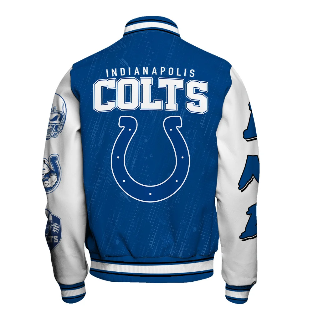 Indianapolis Colts National Football League Conquer Every Field Unisex Varsity Jacket