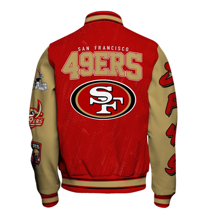 San Francisco 49ers National Football League Conquer Every Field Unisex Varsity Jacket