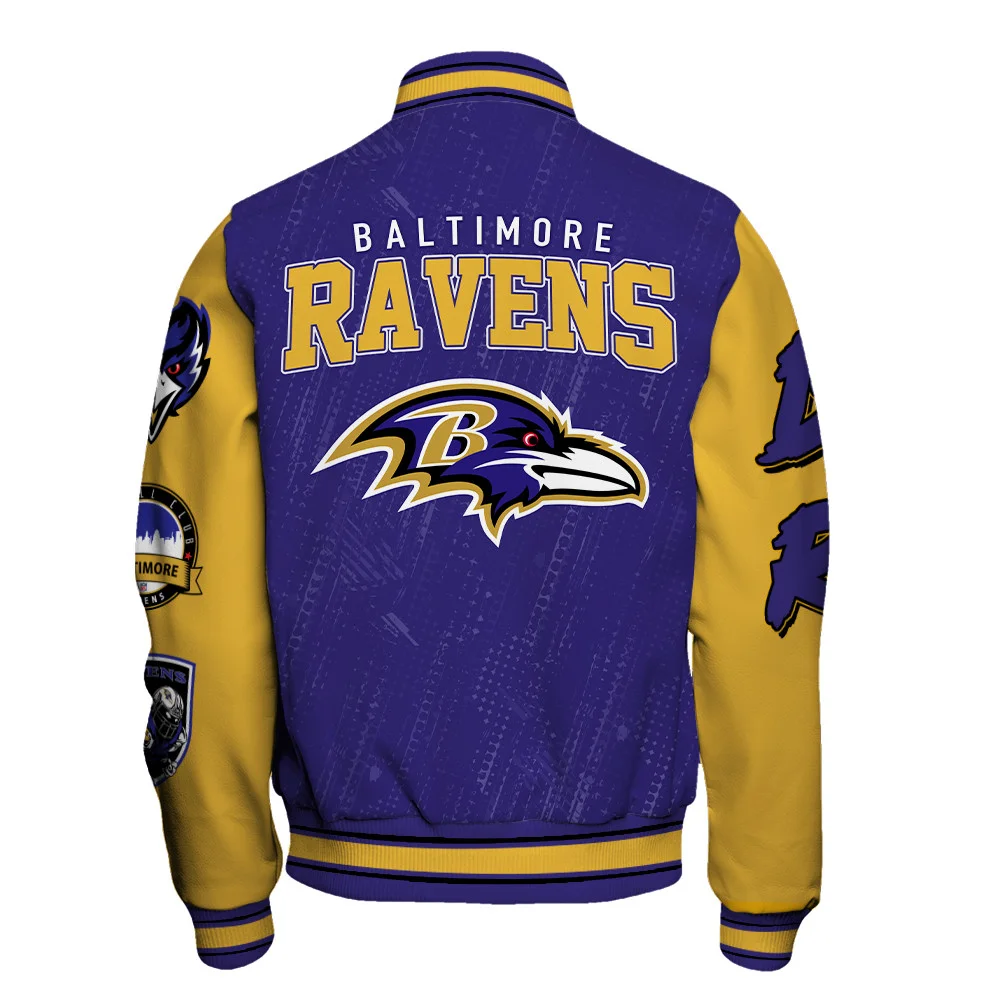 Baltimore Ravens National Football League Conquer Every Field Unisex Varsity Jacket